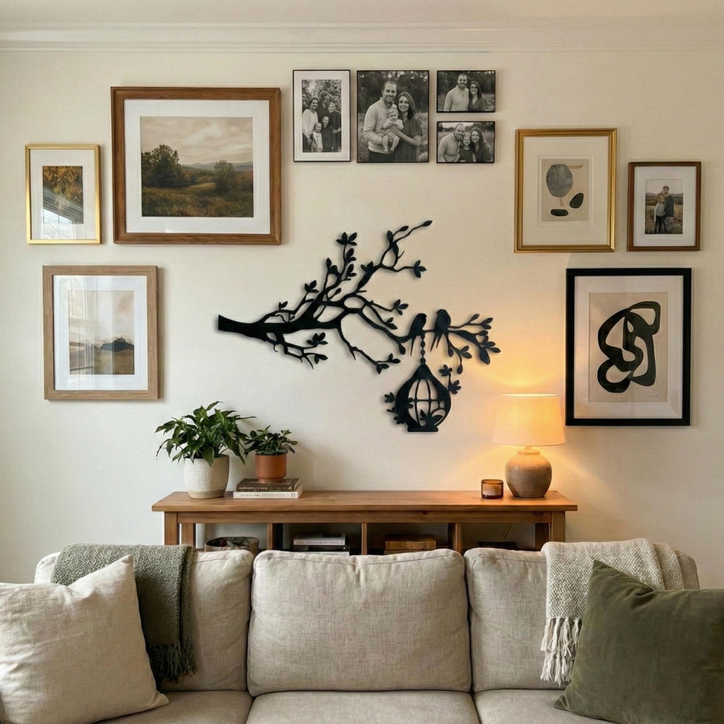 Nature Landscape Metal Wall Art - Mountain & Tree Decor | Aydan's Unique Finds