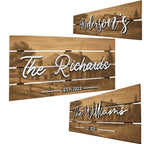 Decorative Wood Family Sign - Coastal Farmhouse Decor