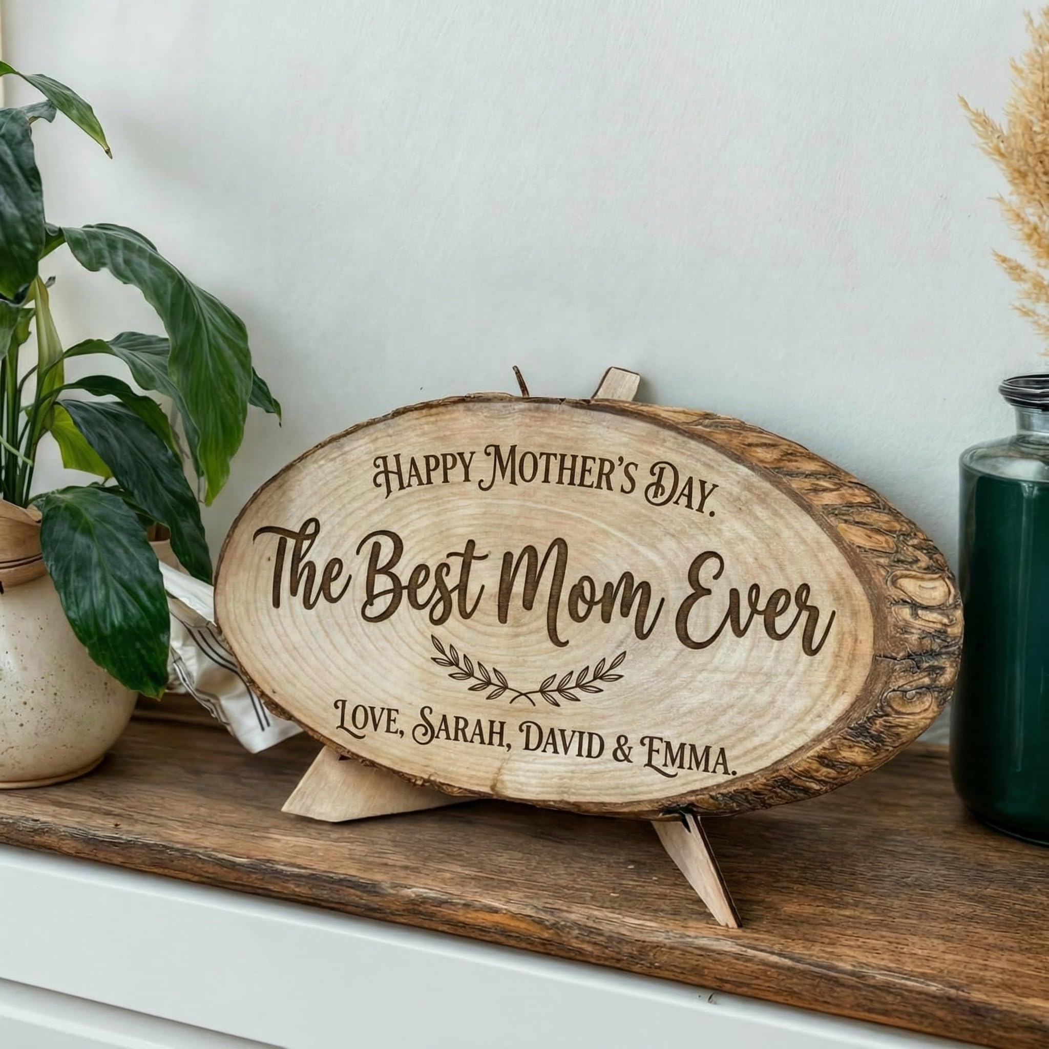 Personalized Mother's Day Wood Plaque - Family Names