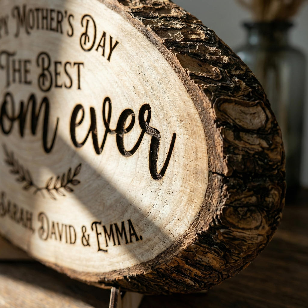 Personalized Mother's Day Wood Plaque - Family Names | Aydan's Unique Finds