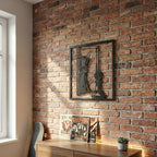 Modern Abstract Metal Wall Art - Minimalist Line Decor