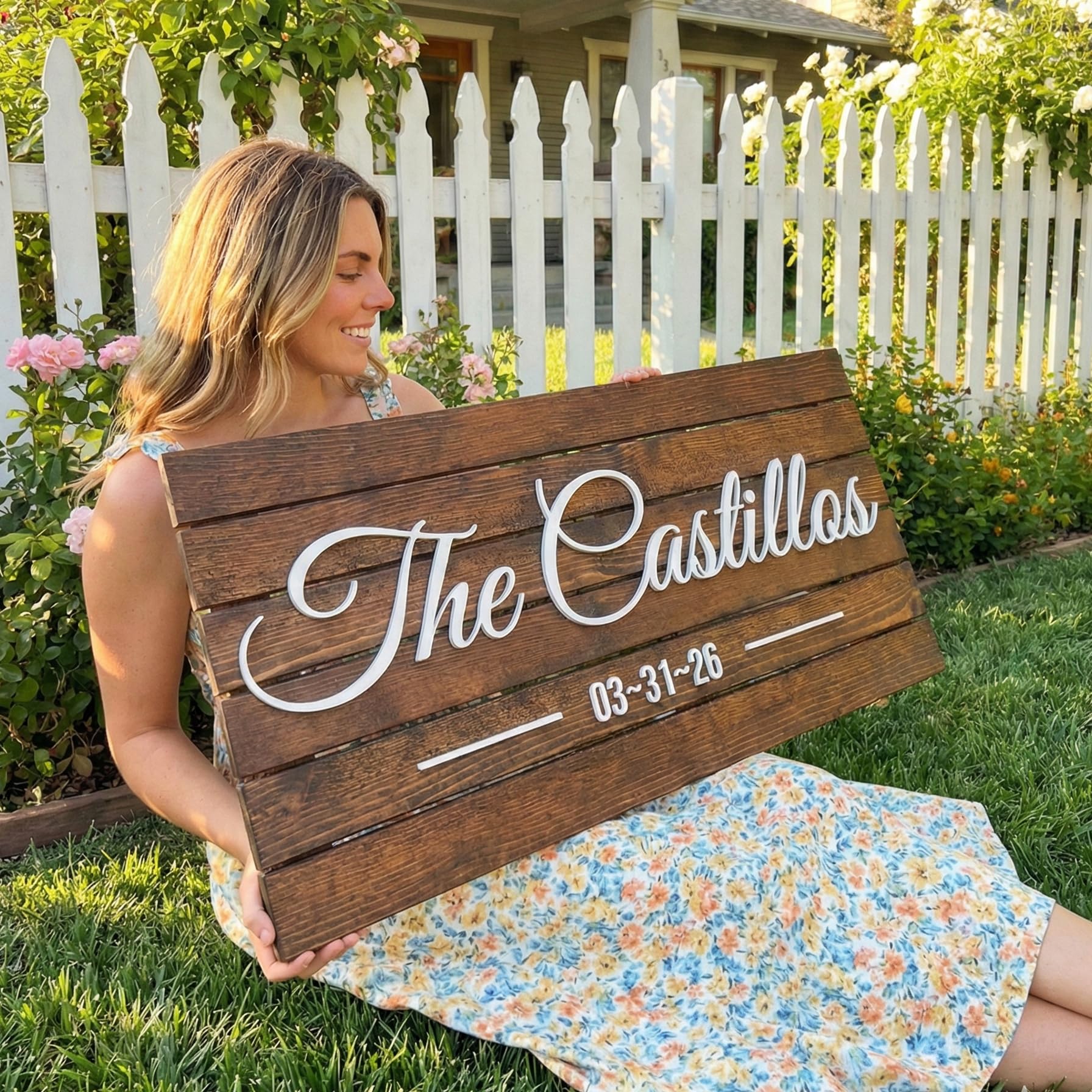 Custom Mountain Family Name Sign - Rustic Wood Wall Decor