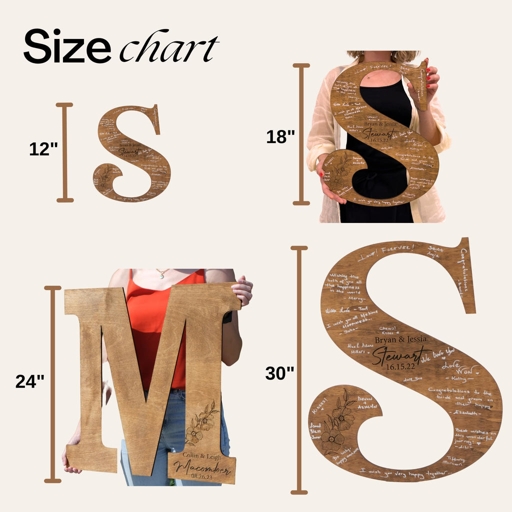 Personalized Wedding Guestbook Sign - Wooden Keepsake