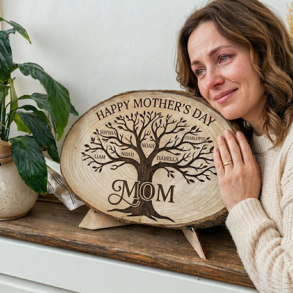 Personalized Mother's Day Wood Plaque - Family Names