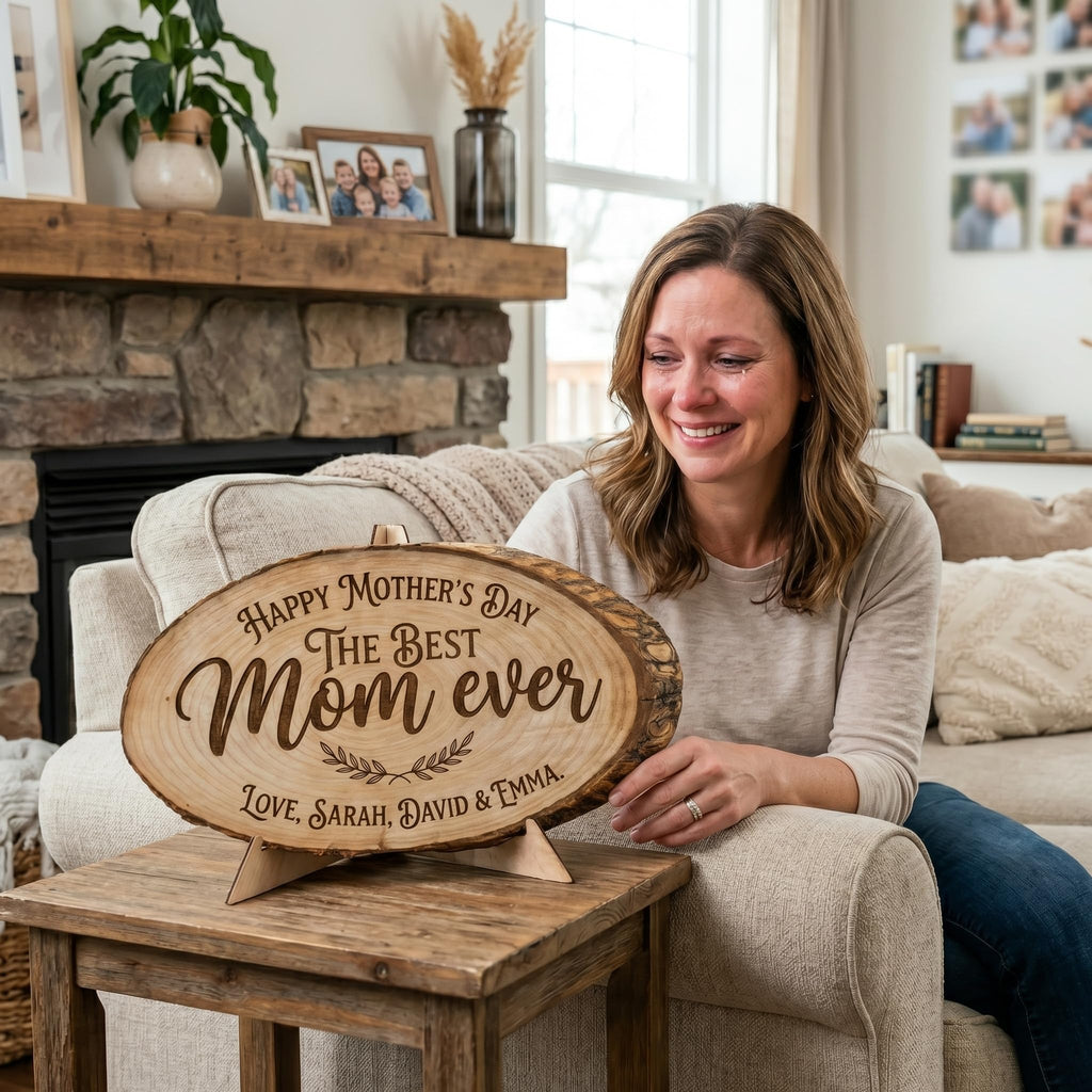 Personalized Mother's Day Wood Plaque - Family Names