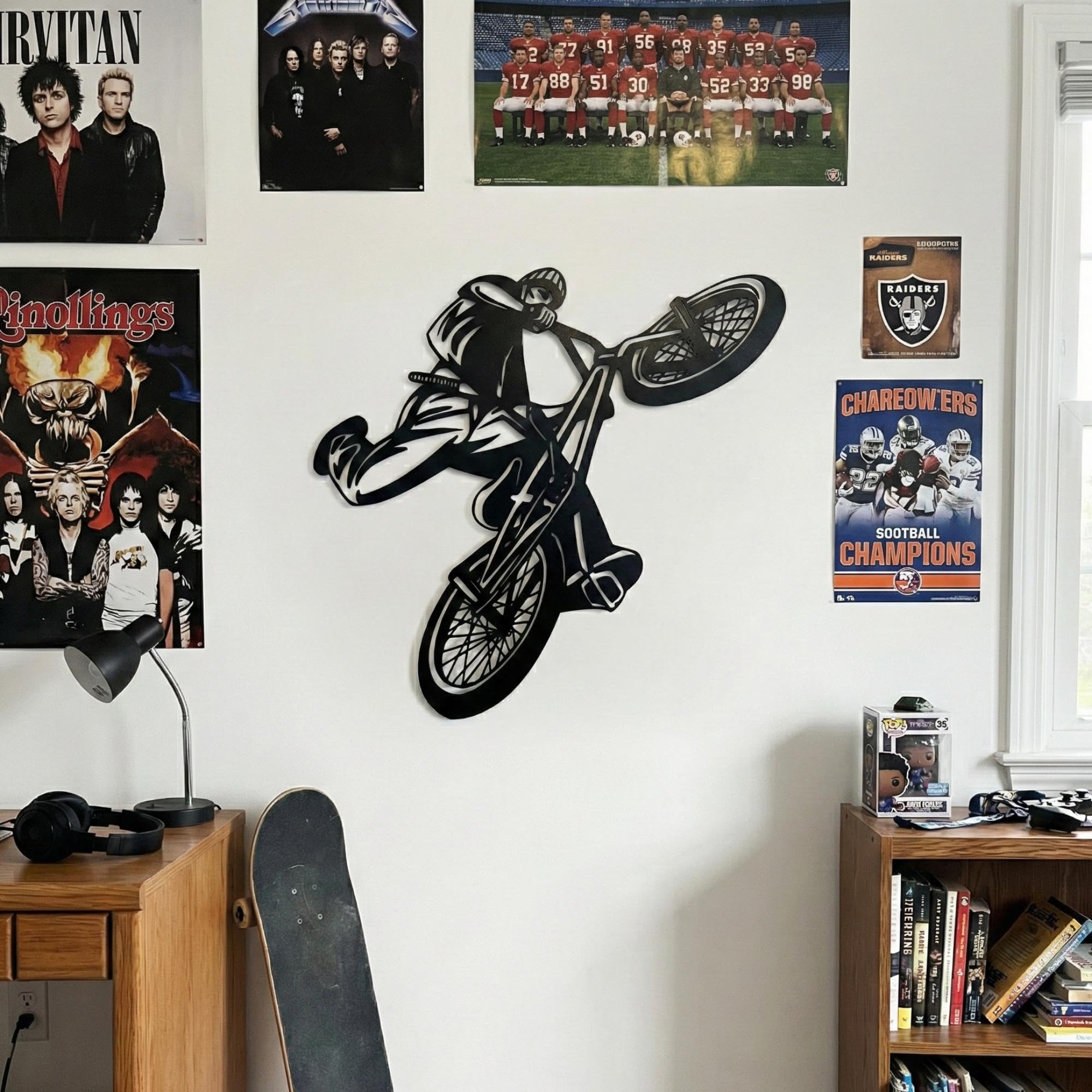 Sports & Vehicles Metal Wall Art - Action Silhouette | Aydan's Unique Finds