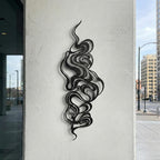 Modern Abstract Metal Wall Art - Minimalist Line Decor