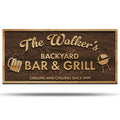 Custom Wood Backyard Bar Sign - Personalized Lounge Decor | Aydan's Unique Finds