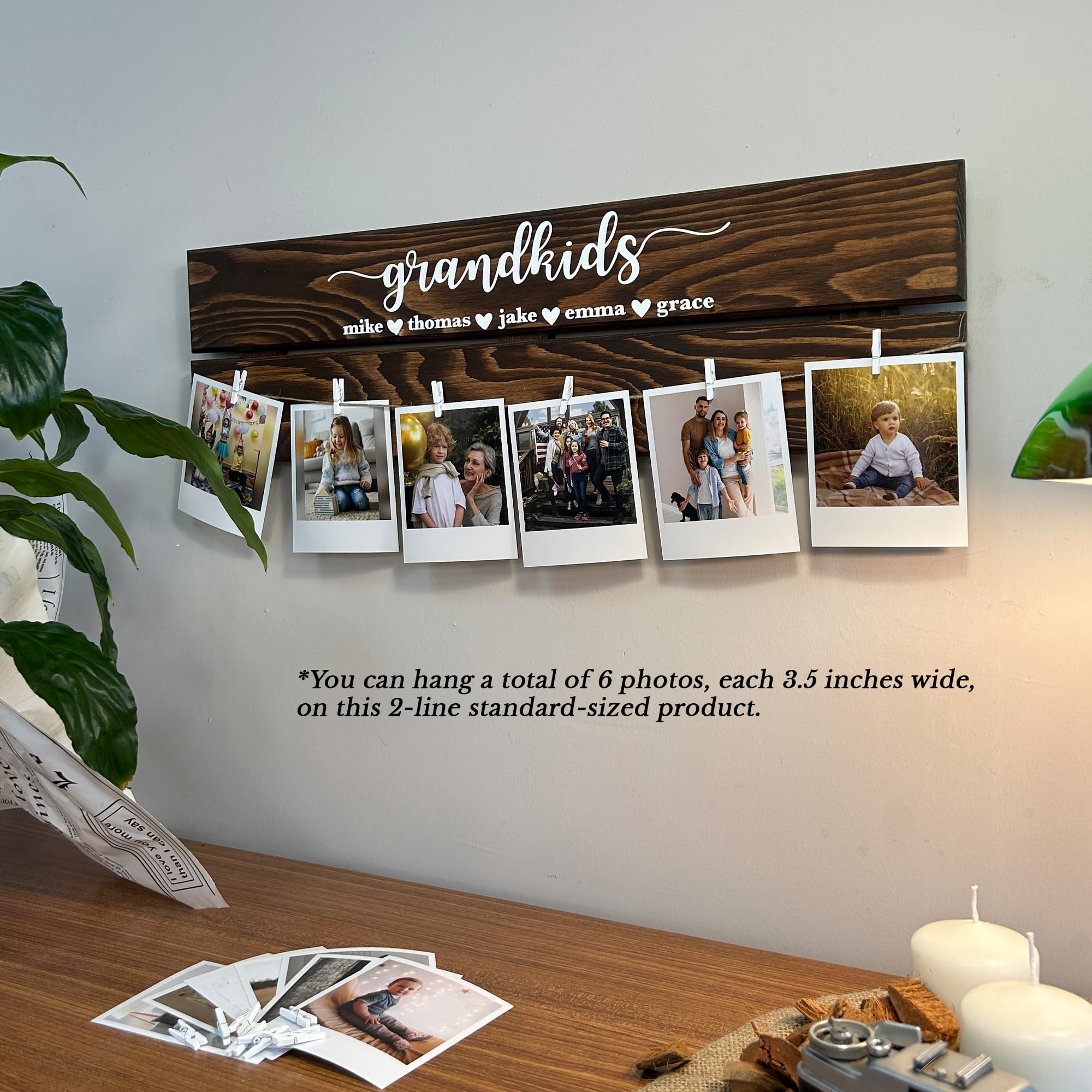 Personalized Wood Family Photo Sign - Mother's Day Gift | Aydan's Unique Finds