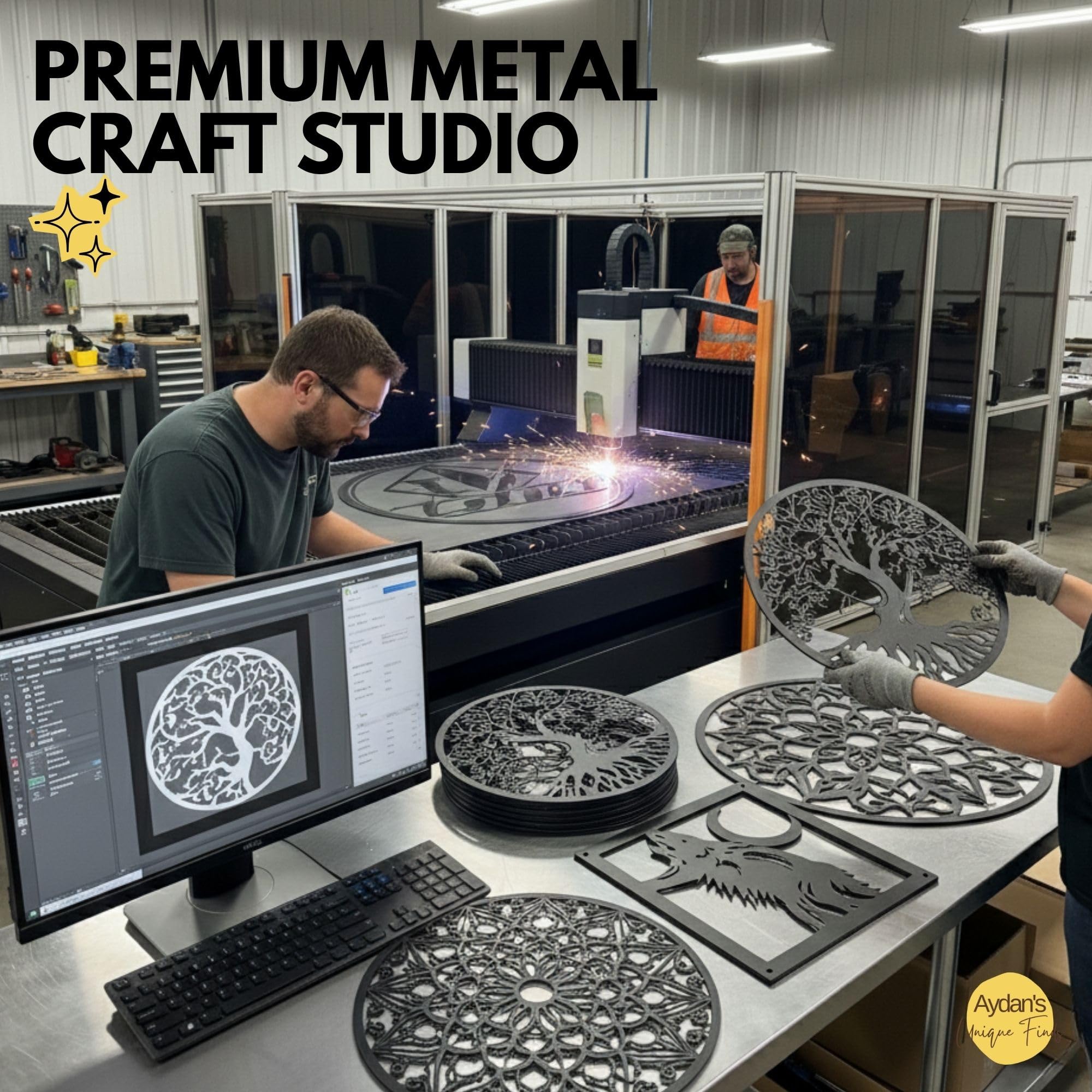 Sports & Vehicles Metal Wall Art - Action Silhouette | Aydan's Unique Finds