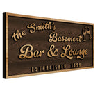 Custom Wood Backyard Bar Sign - Personalized Lounge Decor | Aydan's Unique Finds