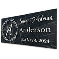 Personalized Monogram Family Name Wood Sign | Aydan's Unique Finds