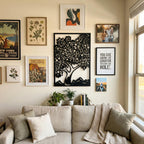 Nature Landscape Metal Wall Art - Mountain & Tree Decor