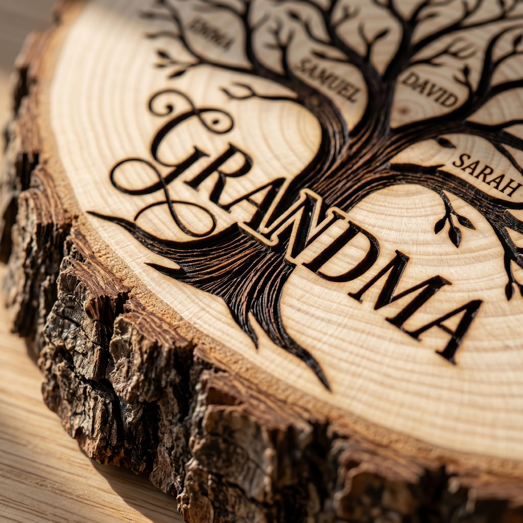 Personalized Mother's Day Wood Plaque - Family Names