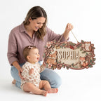Custom Safari Nursery Sign - Jungle Animals Wood Decor