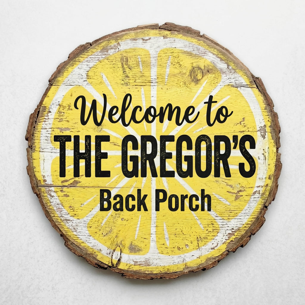 Custom Welcome Family Sign - 20 Textures Wall Decor | Aydan's Unique Finds