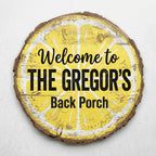 Custom Welcome Family Sign - 20 Textures Wall Decor | Aydan's Unique Finds
