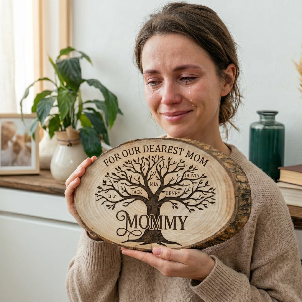 Personalized Mother's Day Wood Plaque - Family Names