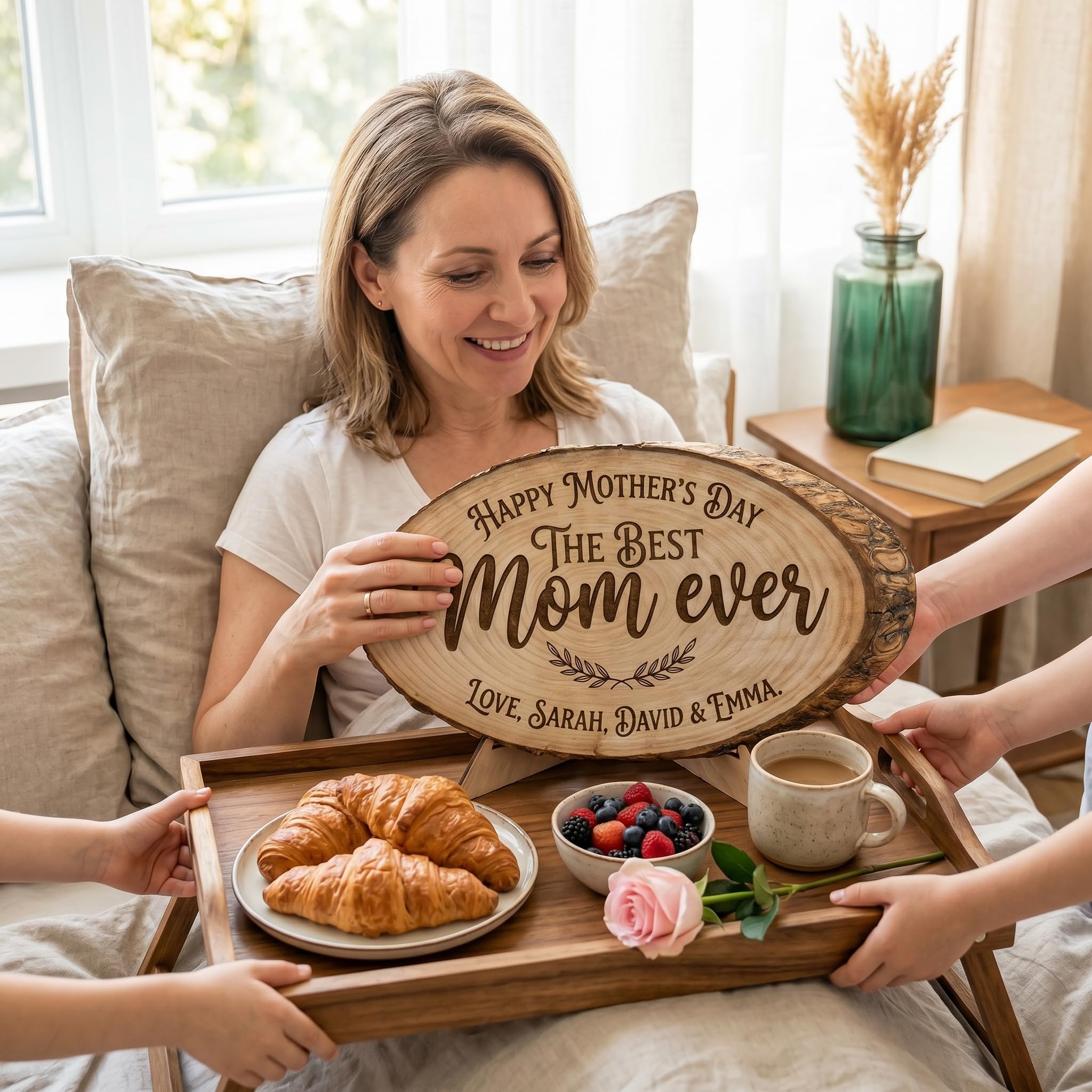 Personalized Mother's Day Wood Plaque - Family Names