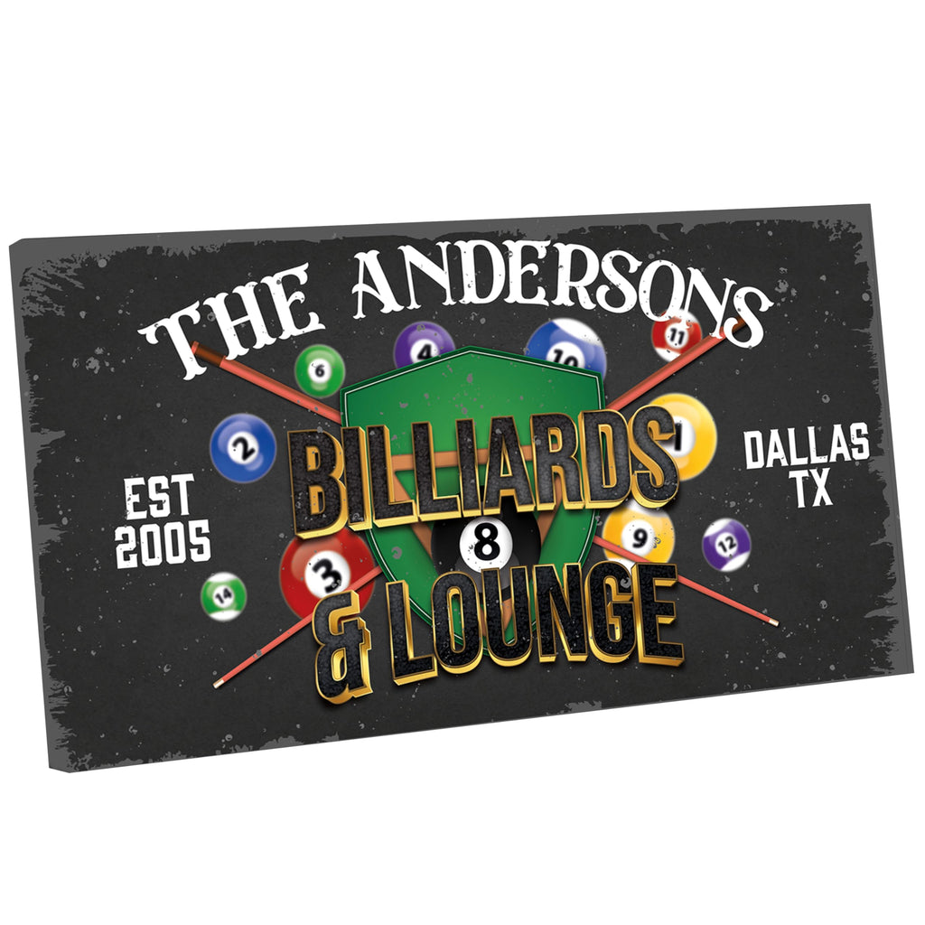 Personalized Game Room Canvas - Custom Man Cave Decor | Aydan's Unique Finds