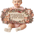 Custom Safari Nursery Sign - Woodland Fairy Tale Wood Decor