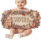 Custom Safari Nursery Sign - Woodland Fairy Tale Wood Decor