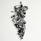 Modern Abstract Metal Wall Art - Minimalist Line Decor | Aydan's Unique Finds