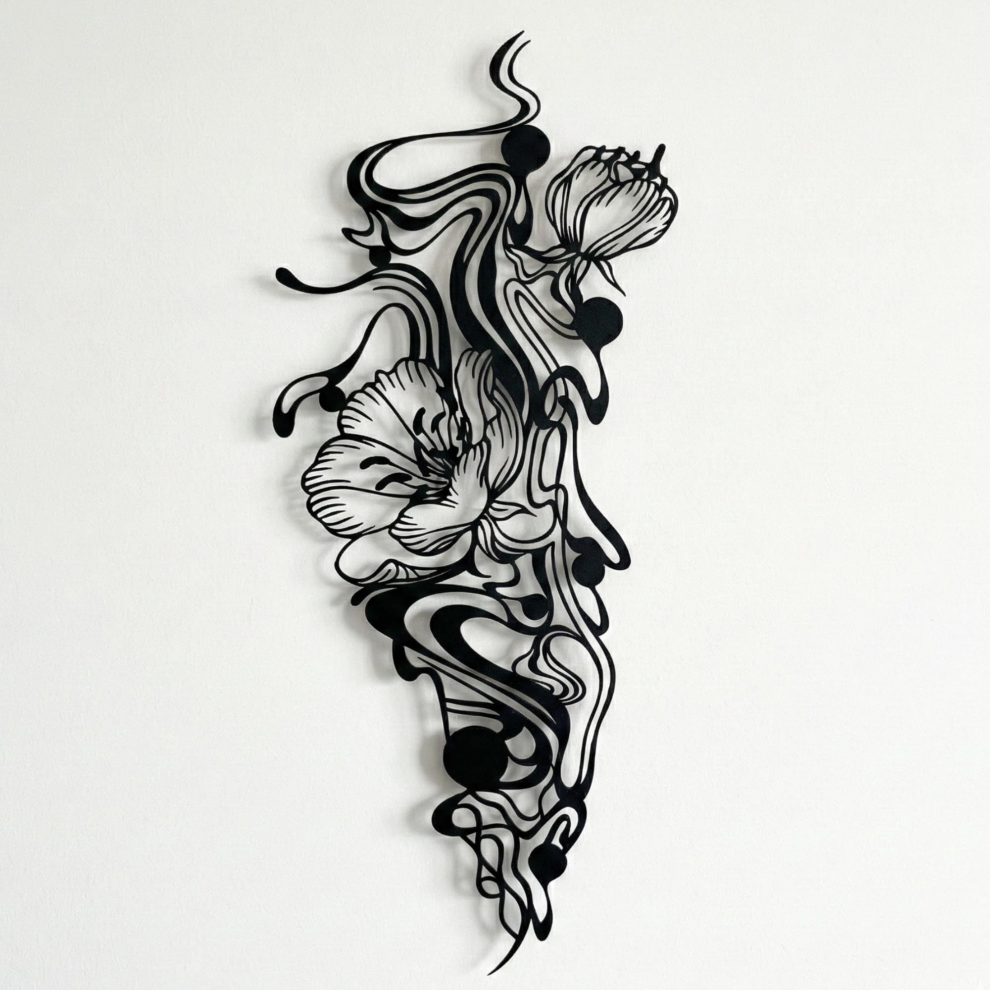 Modern Abstract Metal Wall Art - Minimalist Line Decor | Aydan's Unique Finds