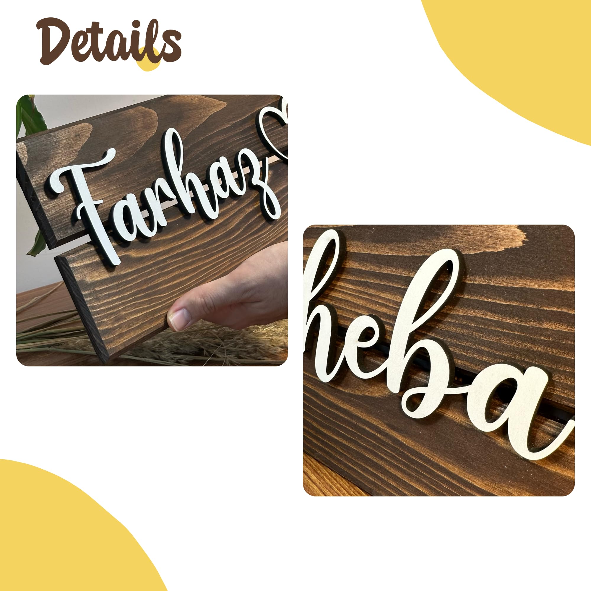 Personalized Couples Name Wood Sign - Valentine's Gift | Aydan's Unique Finds