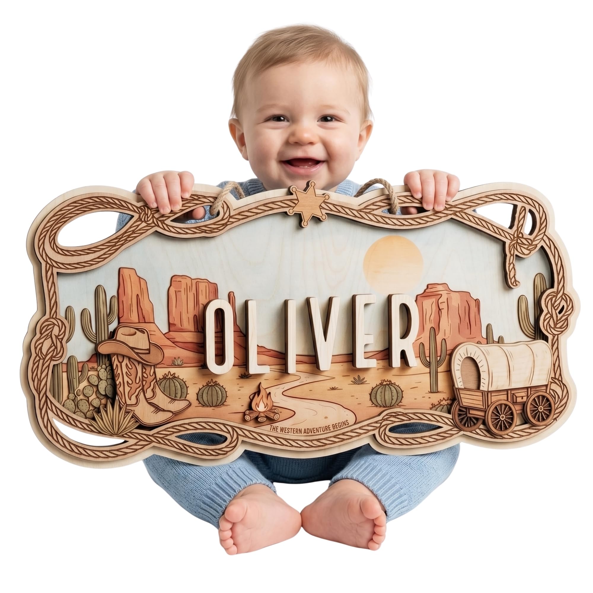 Custom Safari Nursery Sign - Jungle Animals Wood Decor | Aydan's Unique Finds
