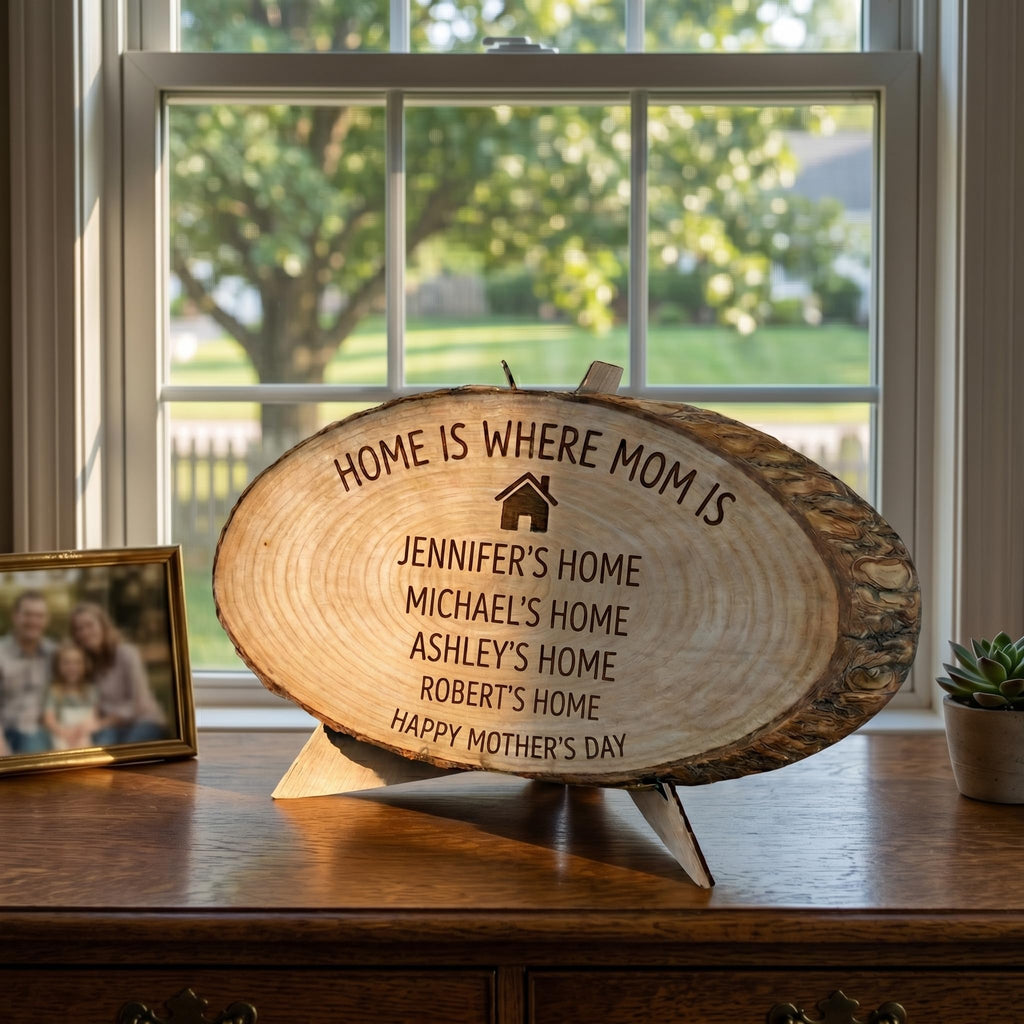 Personalized Mother's Day Wood Plaque - Family Names