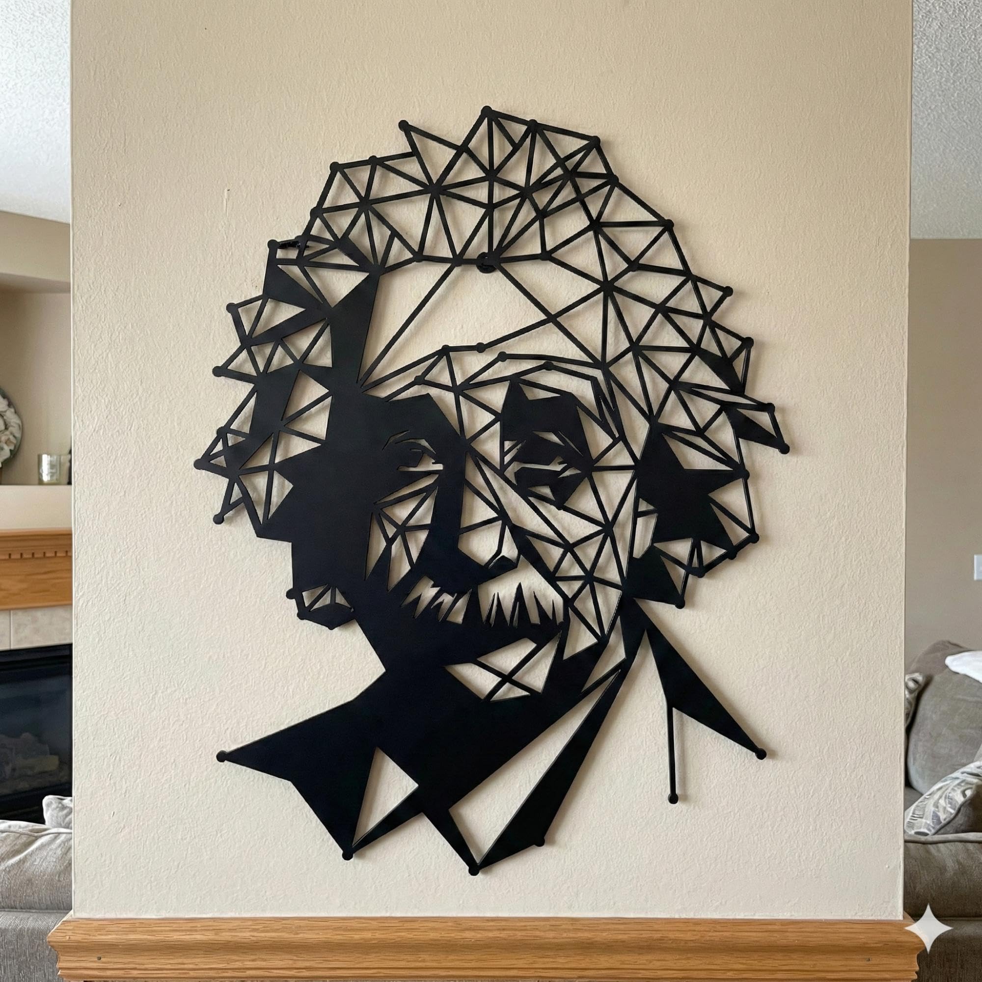 Modern Abstract Metal Wall Art - Minimalist Line Decor | Aydan's Unique Finds