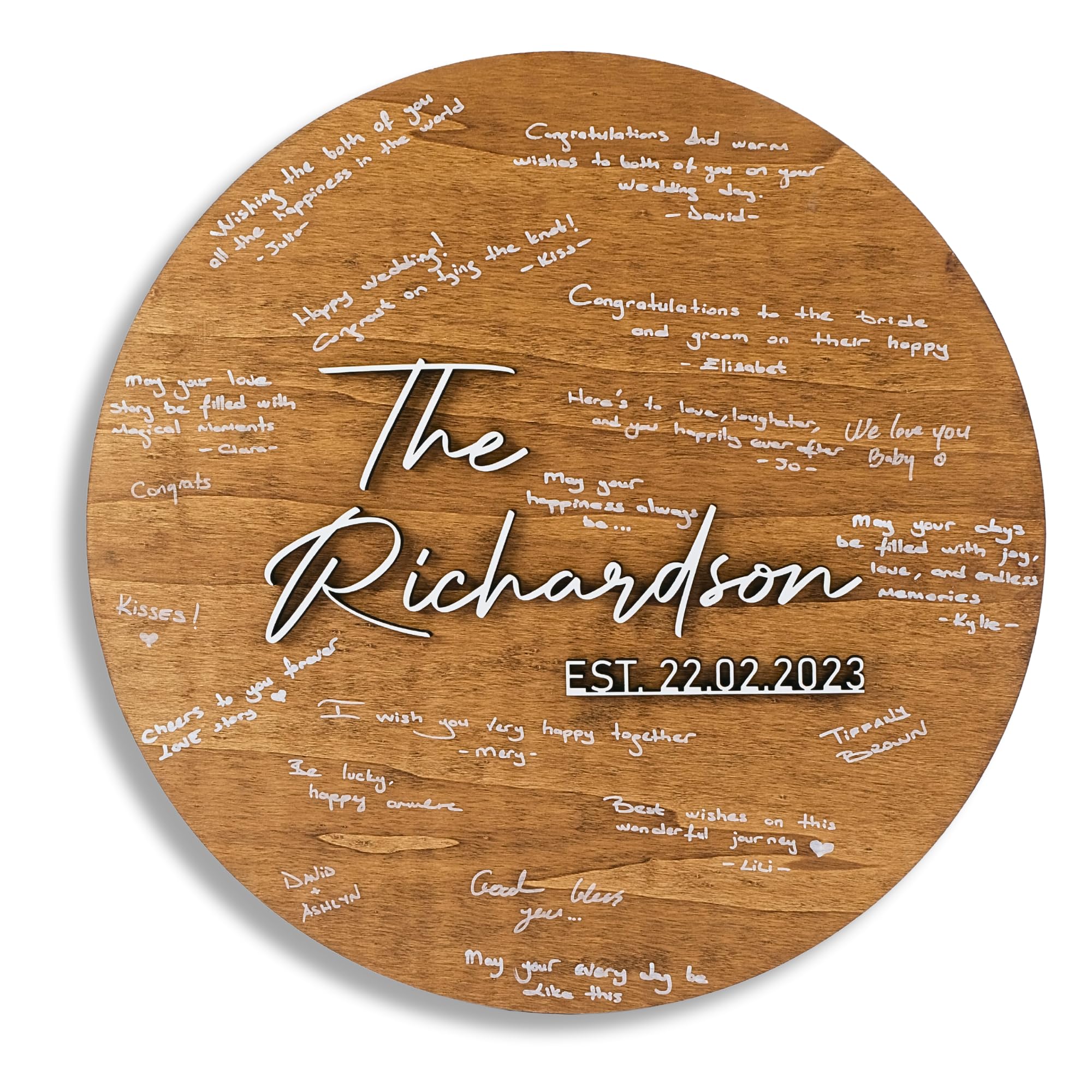 Personalized Wedding Guestbook Sign - Wooden Keepsake