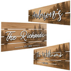 Decorative Wood Family Sign - Coastal Farmhouse Decor
