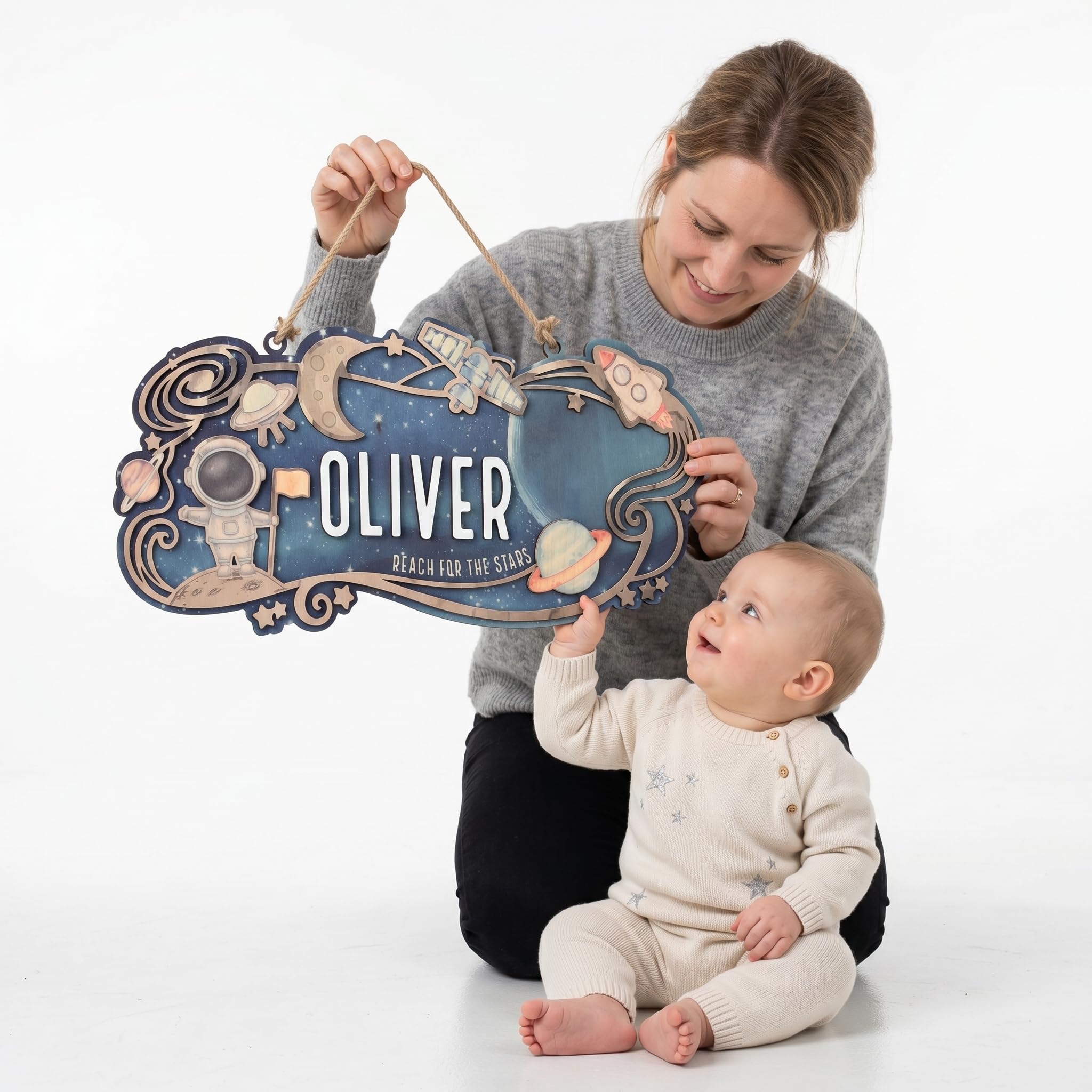 Custom Safari Nursery Sign - Jungle Animals Wood Decor | Aydan's Unique Finds