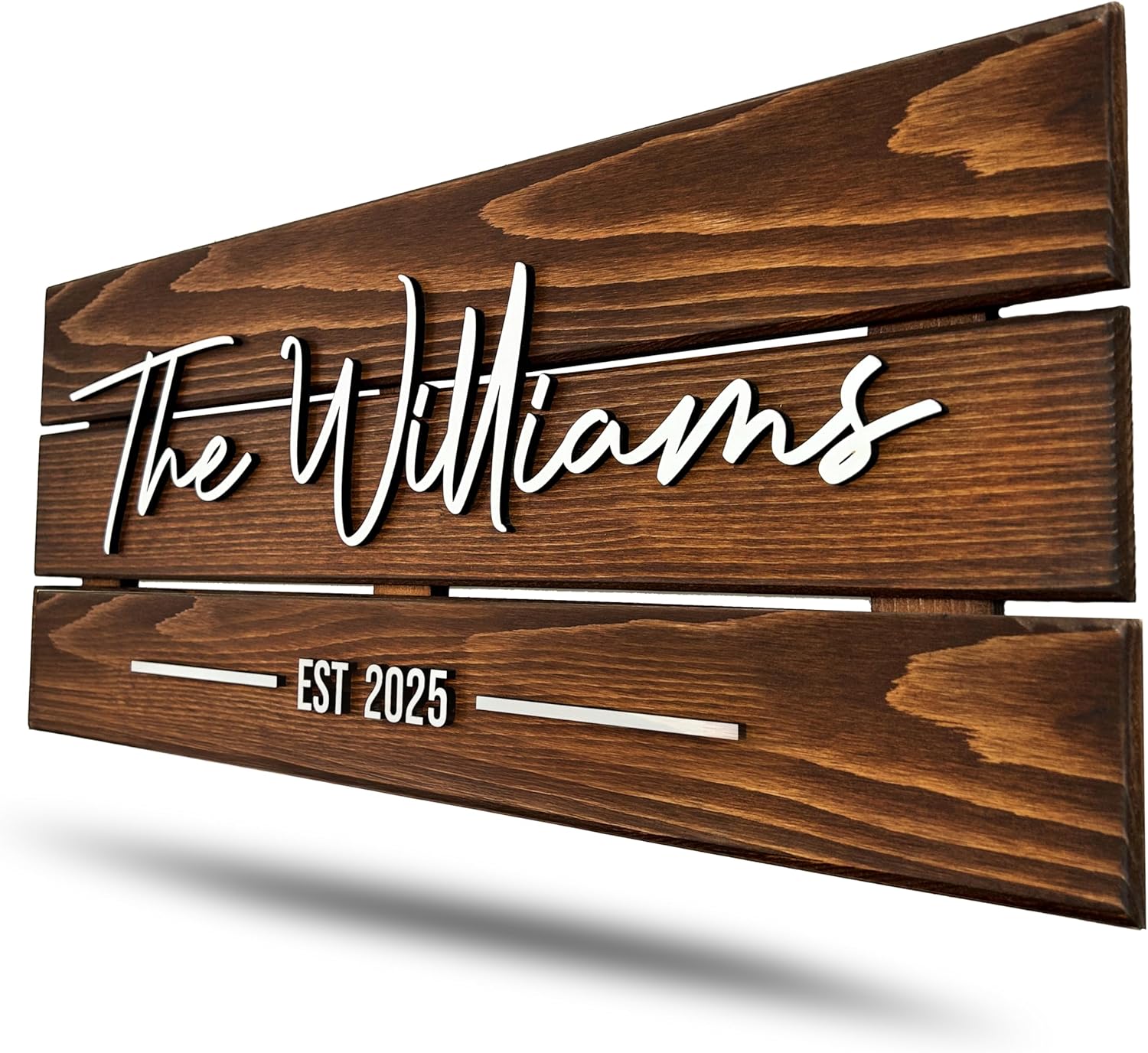 Family Name Wood Sign - Where Our Story Begins, Wedding Gift
