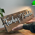Personalized Couples Name Wood Sign - Valentine's Gift | Aydan's Unique Finds