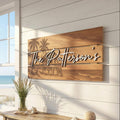 Decorative Wood Family Sign - Coastal Farmhouse Decor | Aydan's Unique Finds