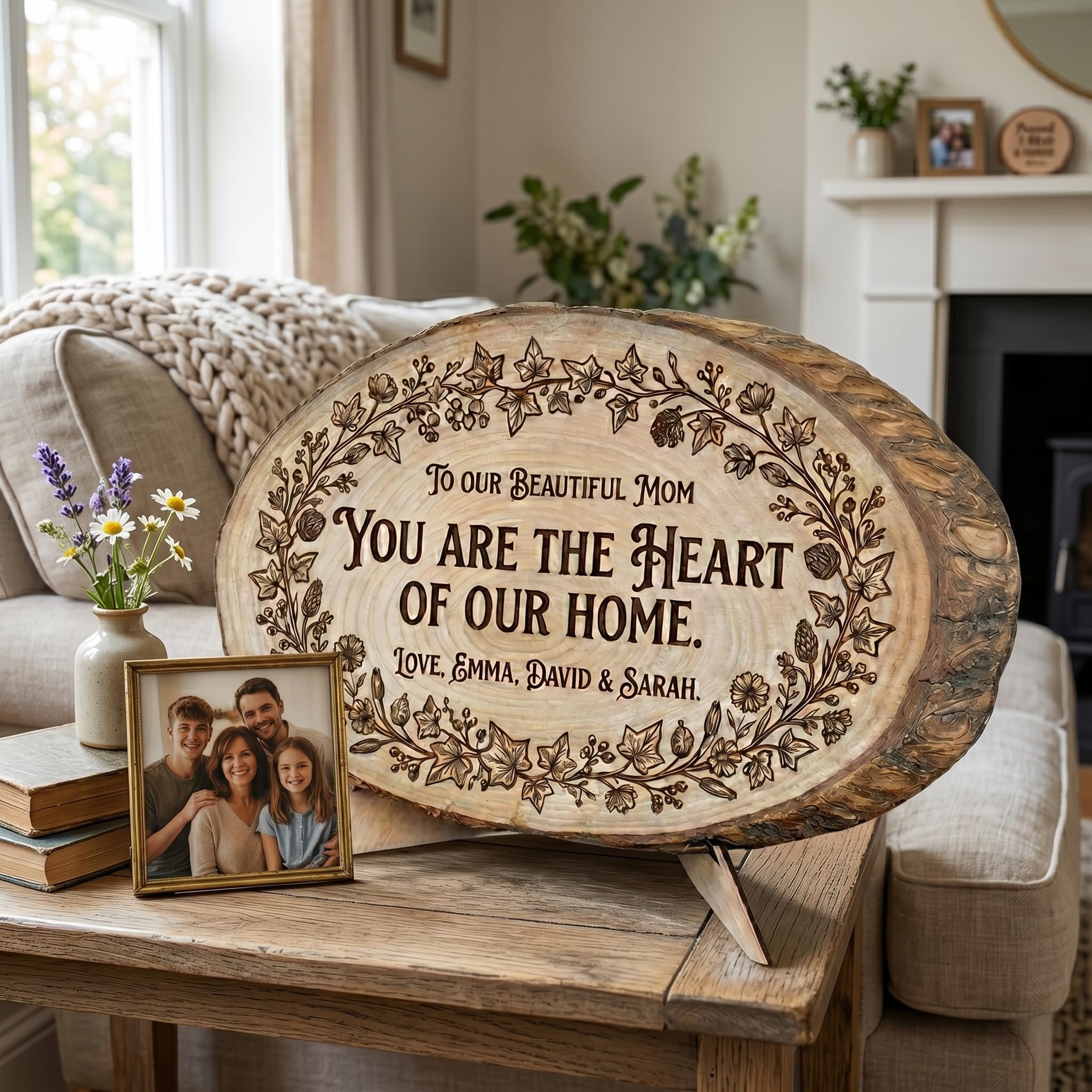 Personalized Mother's Day Wood Plaque - Family Names | Aydan's Unique Finds