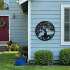 Nature Landscape Metal Wall Art - Mountain & Tree Decor
