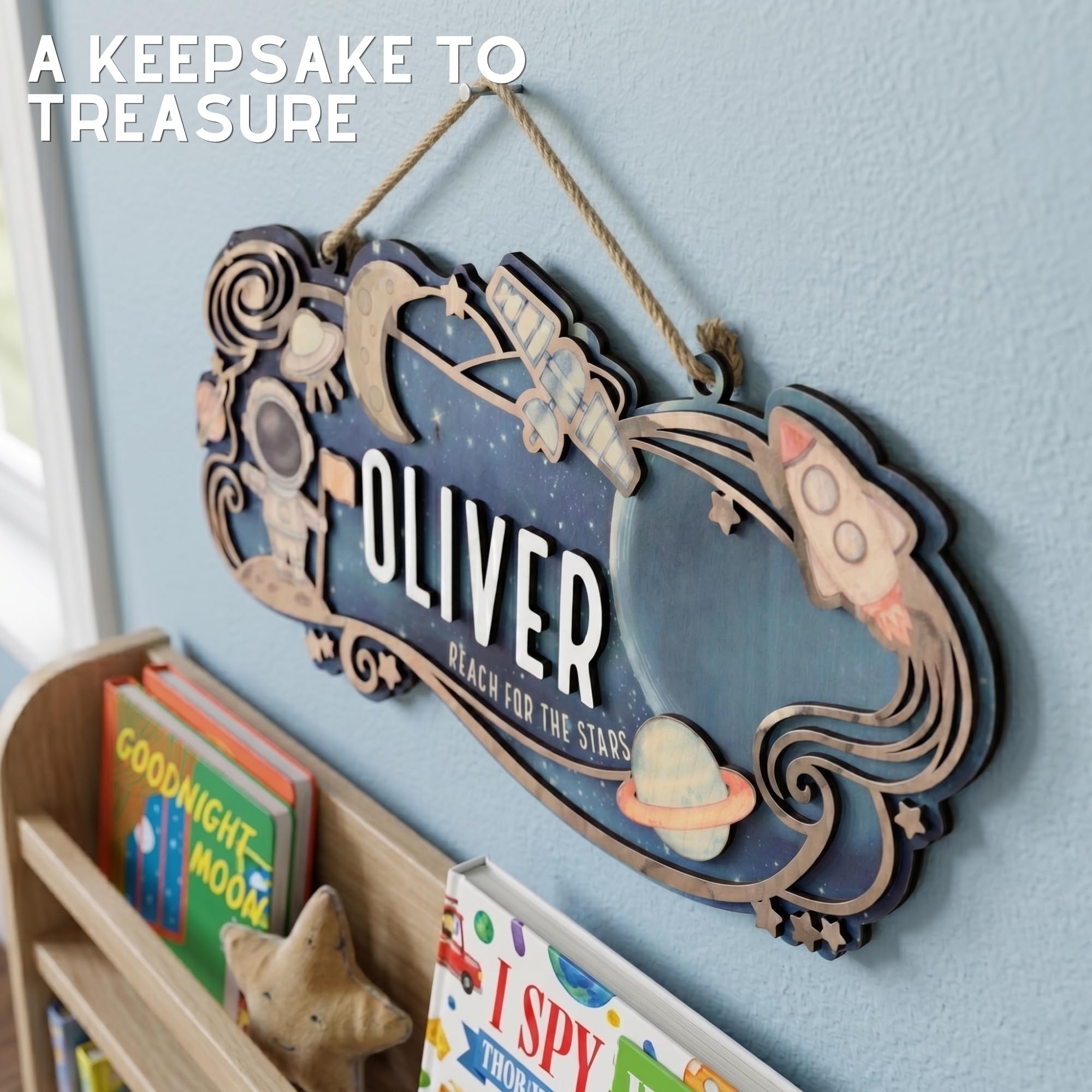 Custom Safari Nursery Sign - Jungle Animals Wood Decor | Aydan's Unique Finds