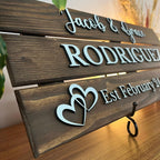 Personalized Wood Family Name Sign - Mother's Day Gift | Aydan's Unique Finds