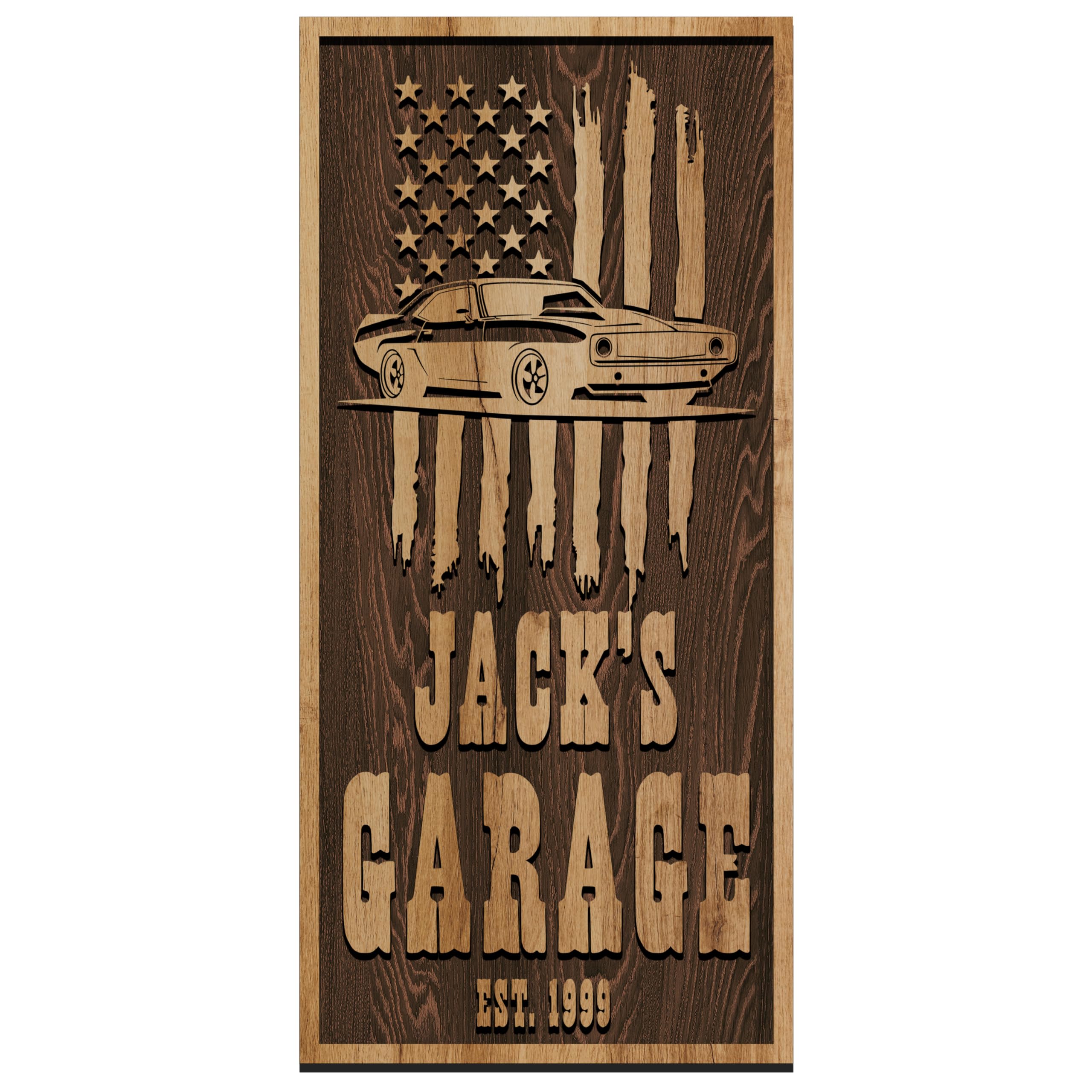 Custom Wood Backyard Bar Sign - Personalized Lounge Decor