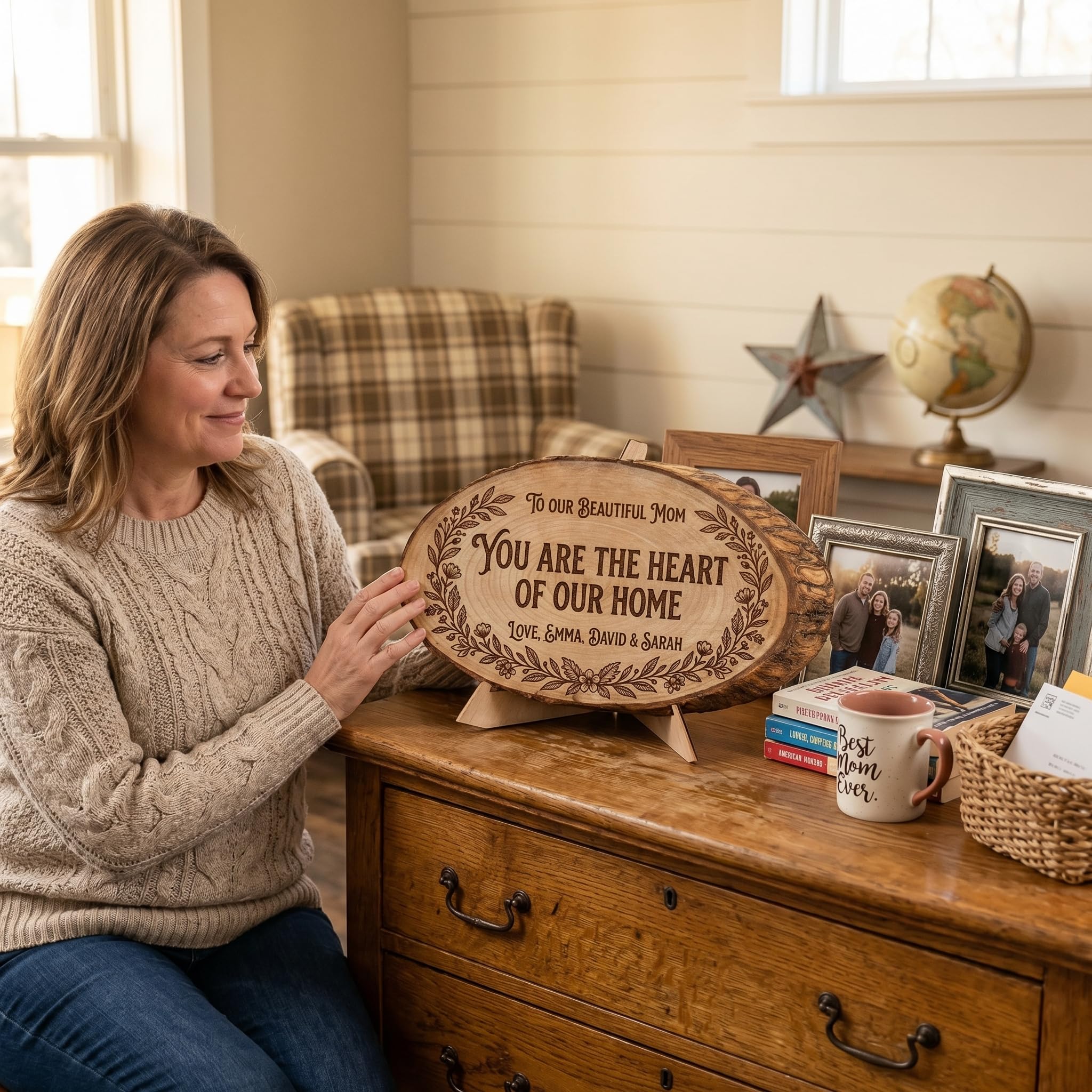 Personalized Mother's Day Wood Plaque - Family Names | Aydan's Unique Finds