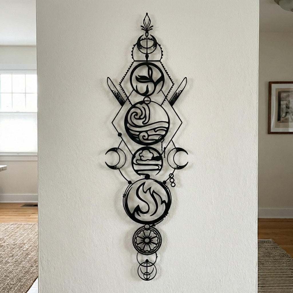 Fantasy Metal Wall Art - Dragon & Mythology Silhouette | Aydan's Unique Finds