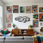 Sports & Vehicles Metal Wall Art - Action Silhouette | Aydan's Unique Finds