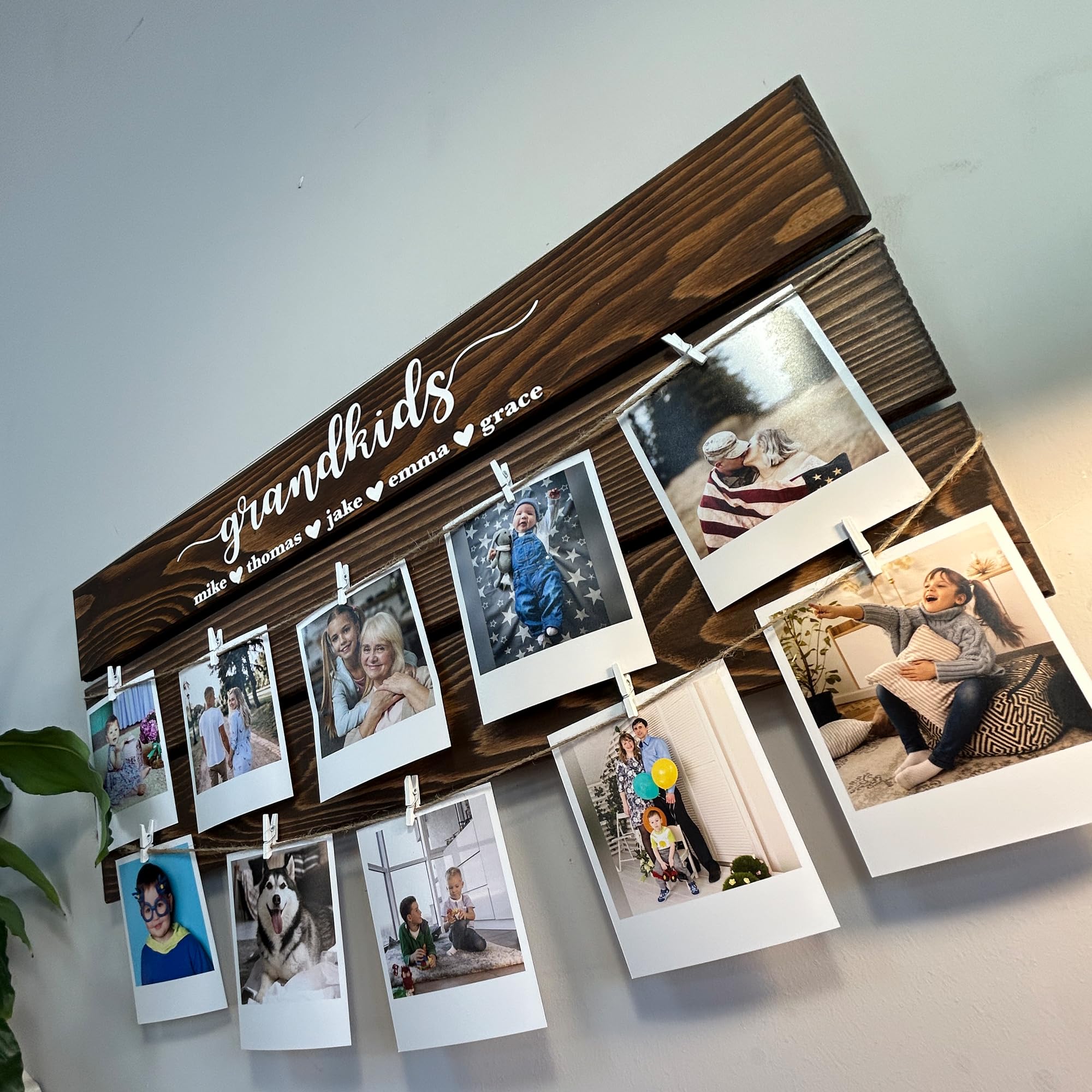 Personalized Wood Family Photo Sign - Mother's Day Gift | Aydan's Unique Finds