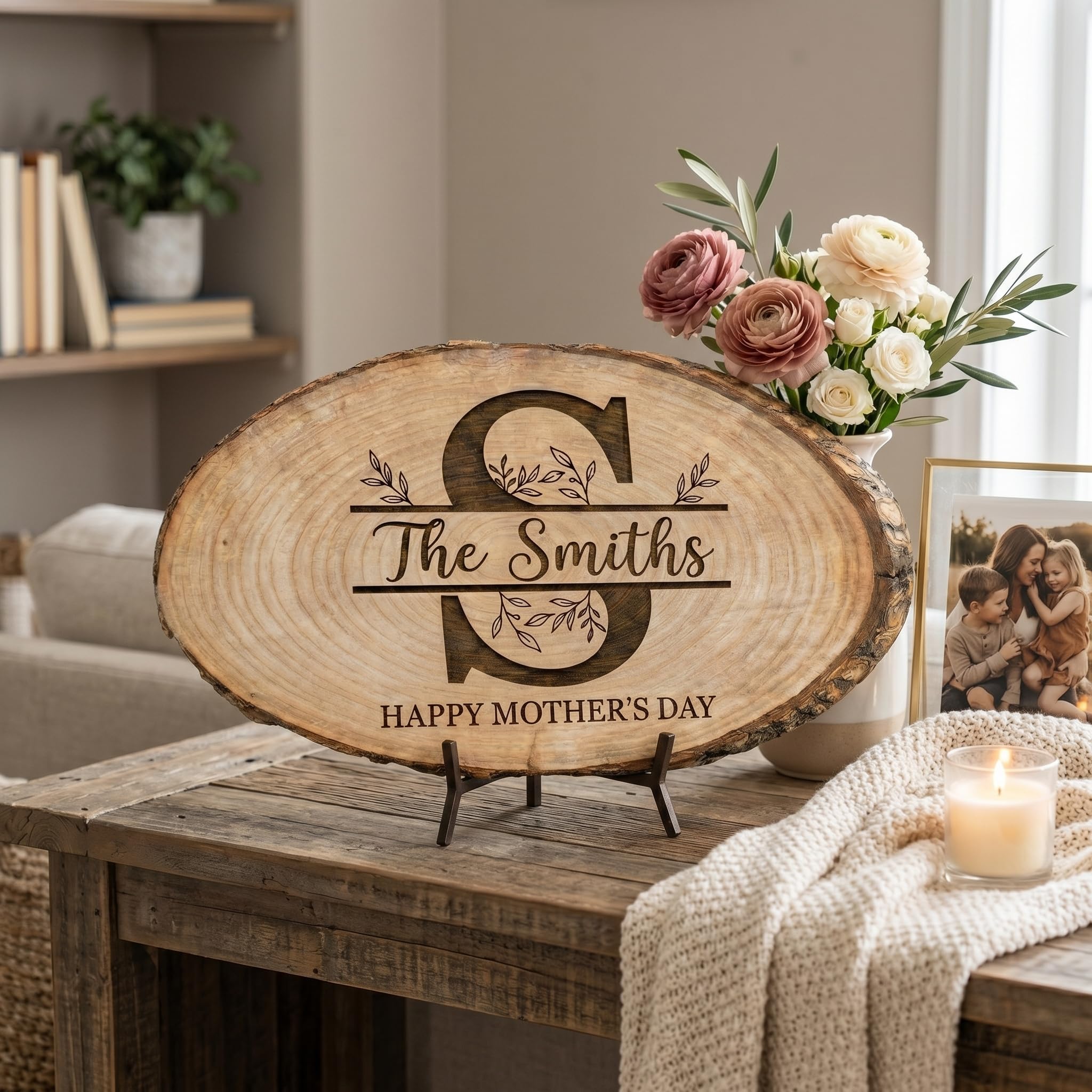 Personalized Mother's Day Wood Plaque - Family Names
