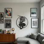 Fantasy Metal Wall Art - Dragon & Mythology Silhouette