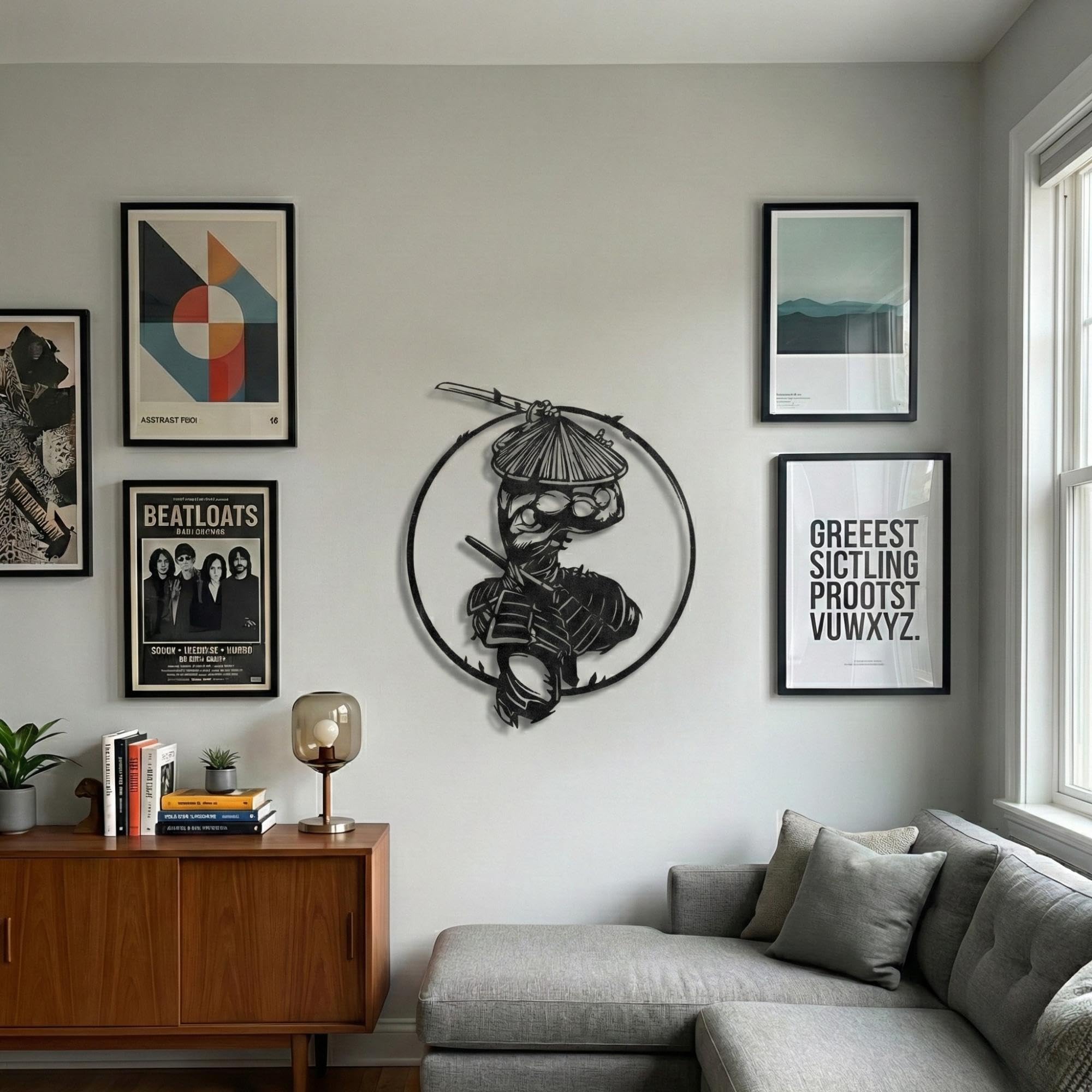 Fantasy Metal Wall Art - Dragon & Mythology Silhouette